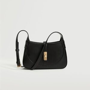 Black Leather Shoulder Bag